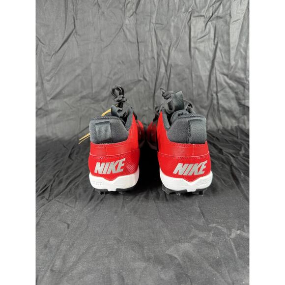 Nike Alpha Huarache 4 Keystone Baseball Shoes Mens 11.5 Cleats New Red Black - Picture 7 of 9